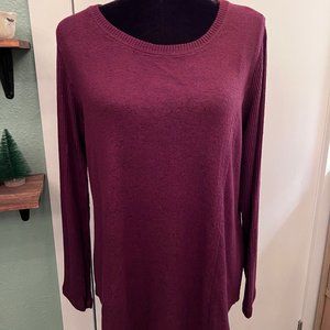 Mix by 41 Hawthorne Burgundy Scoop Neck Sweater